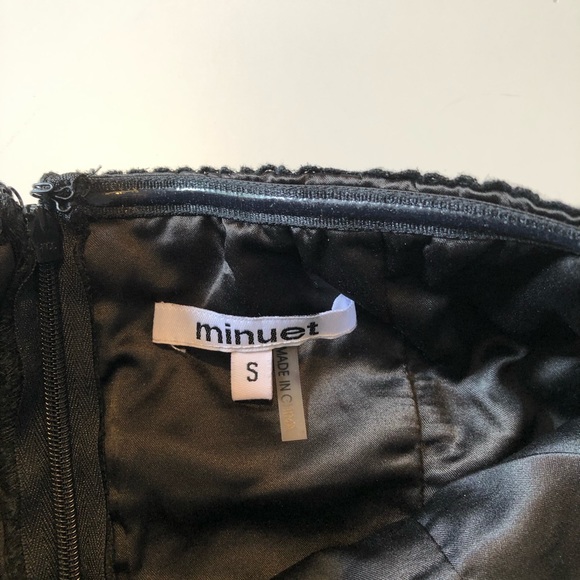 Black strapless dress with embroidered tulle skirt - Picture 5 of 5